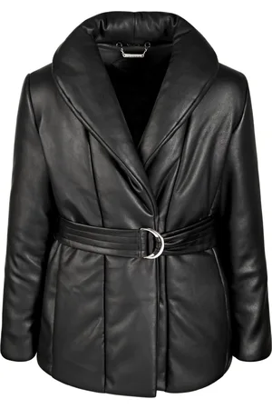 Jou Jou Little & Big Girls Belted Puff-Collar Coat