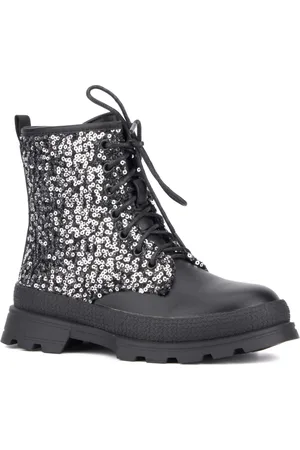 Olivia Miller Little Girls Galaxy Gal Combat Boots