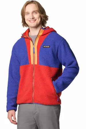 Columbia Backbowl Ii Remastered Full Zip Hoodie - Clematis Blue, Sail Red