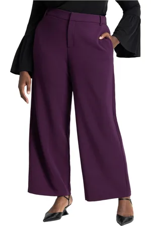 Eloquii Plus Size The 365 Semi Stretch Wide Leg Pant