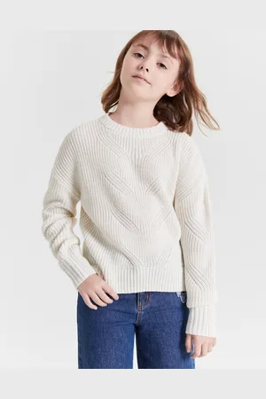 Epic Threads Girls Metallic Mixed-Stitch Pullover Sweater, Created for Macy