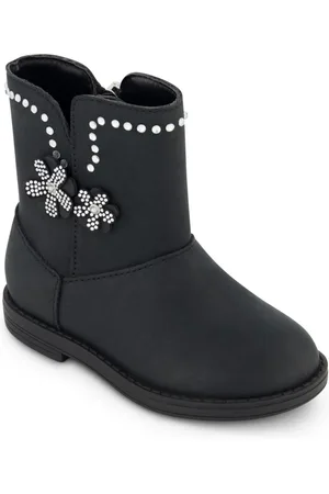 Jessica Simpson Toddler Girls Evie Flower Mid Shaft Boot