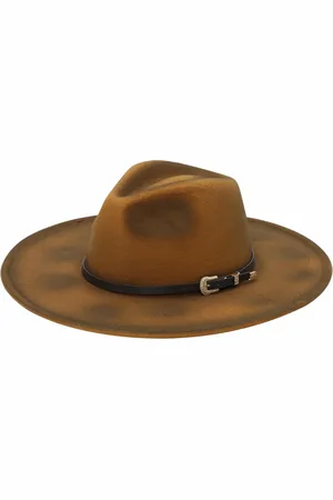 Peter Grimm Dillard Ultra Felt Faux Leather Cord Wide Brim Hat