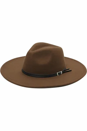 Peter Grimm Cort Ultra Felt Faux Leather Band Wide Brim Hat