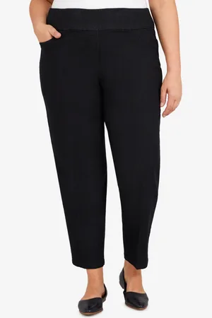 Alfred Dunner Plus Size Super Stretch Mid-Rise Average Length Denim Pants