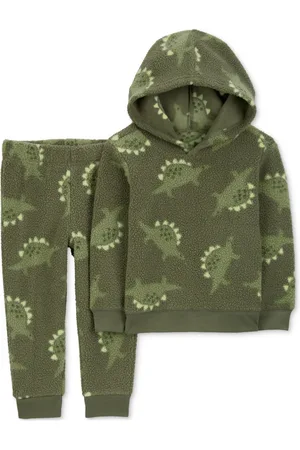 Carters Baby Boys Dinosaur-Print Fleece Hoodie & Pants, 2 Piece Set