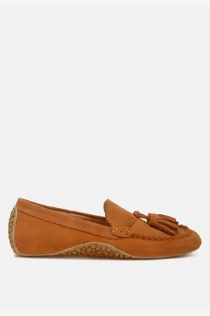 RAG & CO Kipstar Suede Round Toe Tassel Loafers