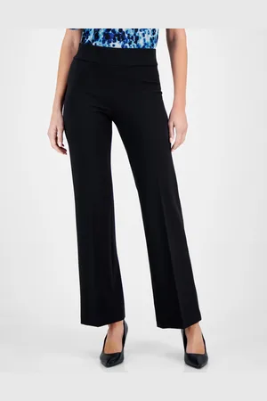 Anne Klein Petite High-Rise Pull-On Knit Trousers