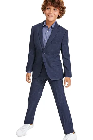 Michael Kors Big Boys Birdseye Classic-Fit 2-Piece Suit