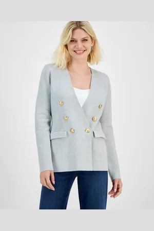 I.N.C. International Concepts Petite Faux-Double-Breasted Blazer, Created for Macy