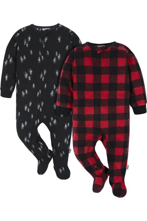 Gerber Baby Boys Footed Blanket Sleepers, 2-Pack