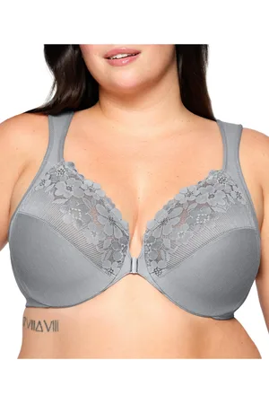 Glamorise Plus Size Front-Closure Cotton Wonder Underwire Bra #1241