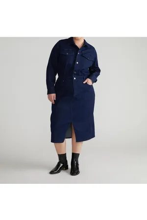 UNIVERSAL STANDARD Plus Size Dakota Denim Dress - Effortless Style and Comfort