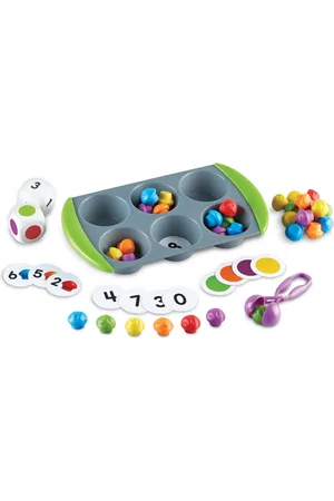 LEARNING RESOURCES Mini Muffin Match Up Math Activity Set
