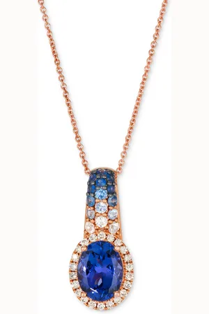 Le Vian Blueberry Tanzanite (1-5/8 ct. t.w.), Denim Ombre (1/4 ct. t.w.), White Sapphire (1/10 ct. t.w.) & Nude Diamond (1/6 ct. t.w.) 20" Adjustable