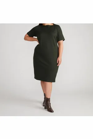 UNIVERSAL STANDARD Plus Size Envelope Neck Ponte Dress