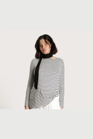 Nom Maternity Maternity Nicolette Boatneck Tee