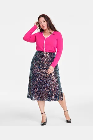 On 34th Trendy Plus Sequin Midi Skirt, Exclusively at Macy