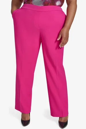 DKNY Plus Size Pull-On Mid-Rise Ankle Pants
