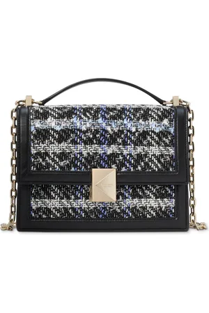 Kate Spade Deco Plaid Tweed Small Chain Shoulder Bag