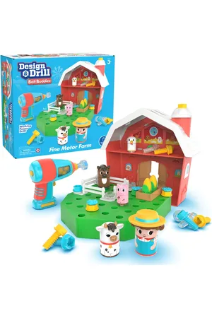 Educational Insights Design Drill Bolt Buddies Barn
