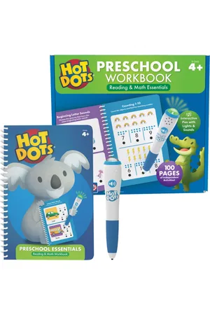 Educational Insights Hot Dots Preschool Essentials Reading Math Workbook