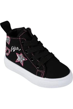 Bebe Toddler Girls Embroidered Sequin Sneakers