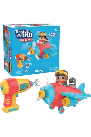 Educational Insights Design Drill Bolt Buddies Plane