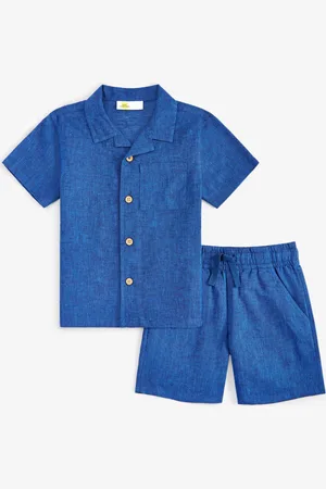 Epic Threads Toddler Boys Two-Tone Button-Down Shirt & Shorts, Exclusively at Macy