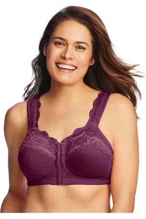 COMFORT CHOICE Plus Size Front Close Wireless Gel Strap Bra