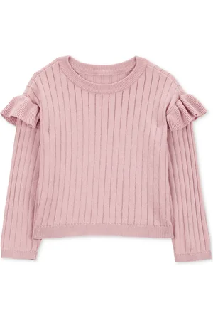 Carters Toddler Girls Cotton Ribbed Long-Sleeve Sweater