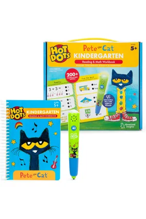 Educational Insights Hot Dots Pete the Cat Kindergarten Reading Math