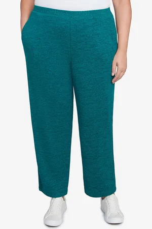 Alfred Dunner Plus Size French Quarter Soft Brushed Knit Short Length Pants