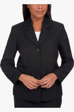 Alfred Dunner Petite Classic Fitted Blazer Jacket