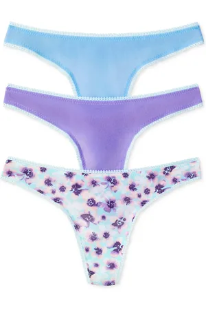 On Gossamer Mesh Hip G 3 Pack Underwear 3512P3 - BLUESKIES/PURP/FLORAL
