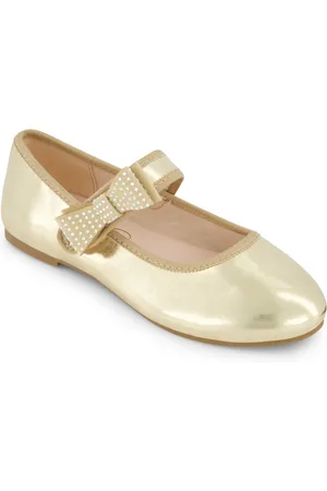 Jessica Simpson Little and Big Girls Amy Crystal Bow Ballet Flat