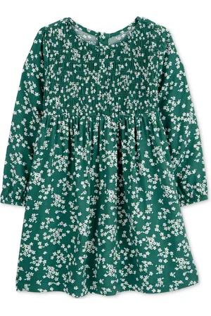 Carters Toddler Girls Floral-Print Long-Sleeve Dress