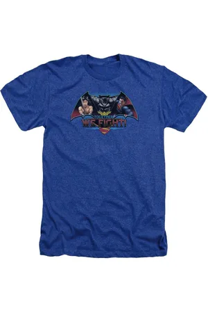 Batman Mens Together We Fight Adult Heather Tee / T-Shirt