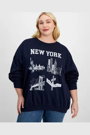 Grayson Threads, The Label Trendy Plus Size New York Graphic Sweatshirt