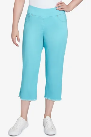 RUBY Petite Oasis Pull On Fringe Denim Pants
