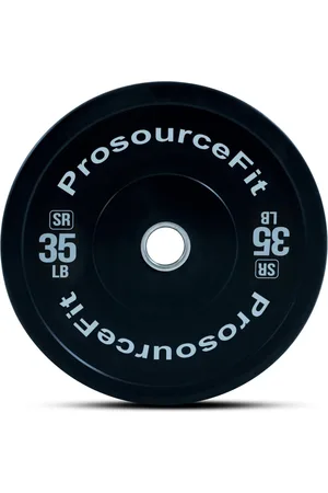 Prosourcefit Solid Rubber Bumper Plate, 35 lb
