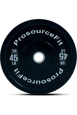 Prosourcefit Solid Rubber Bumper Plate, 45 lb