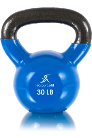 Prosourcefit Vinyl Coated Iron Kettlebell, 30lb