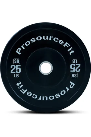 Prosourcefit Solid Rubber Bumper Plate, 25 lb