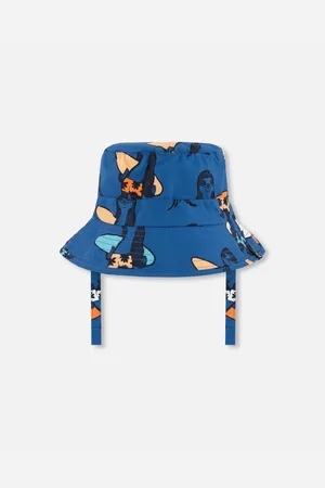Deux par Deux Baby Boys Printed Beach Hat