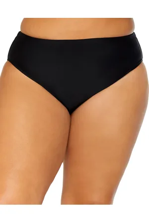 Island Escape Plus Size Solid Bikini Briefs, Exclusively at Macy