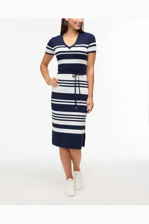 Ellen Tracy Women s Striped Knit Dress