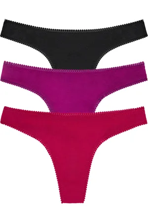 On Gossamer Mesh Hip G 3 Pack Underwear 3512P3 - REDHOT/PURPWINE/BLACK
