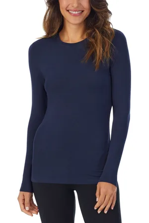Cuddl Duds Softwear with Stretch Long-Sleeve Layering Top