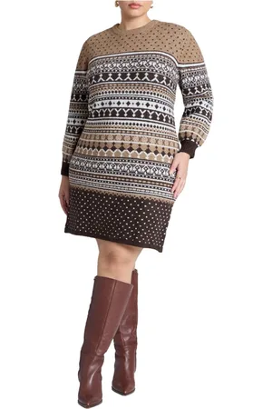 Eloquii Plus Size Mini Sweater Dress